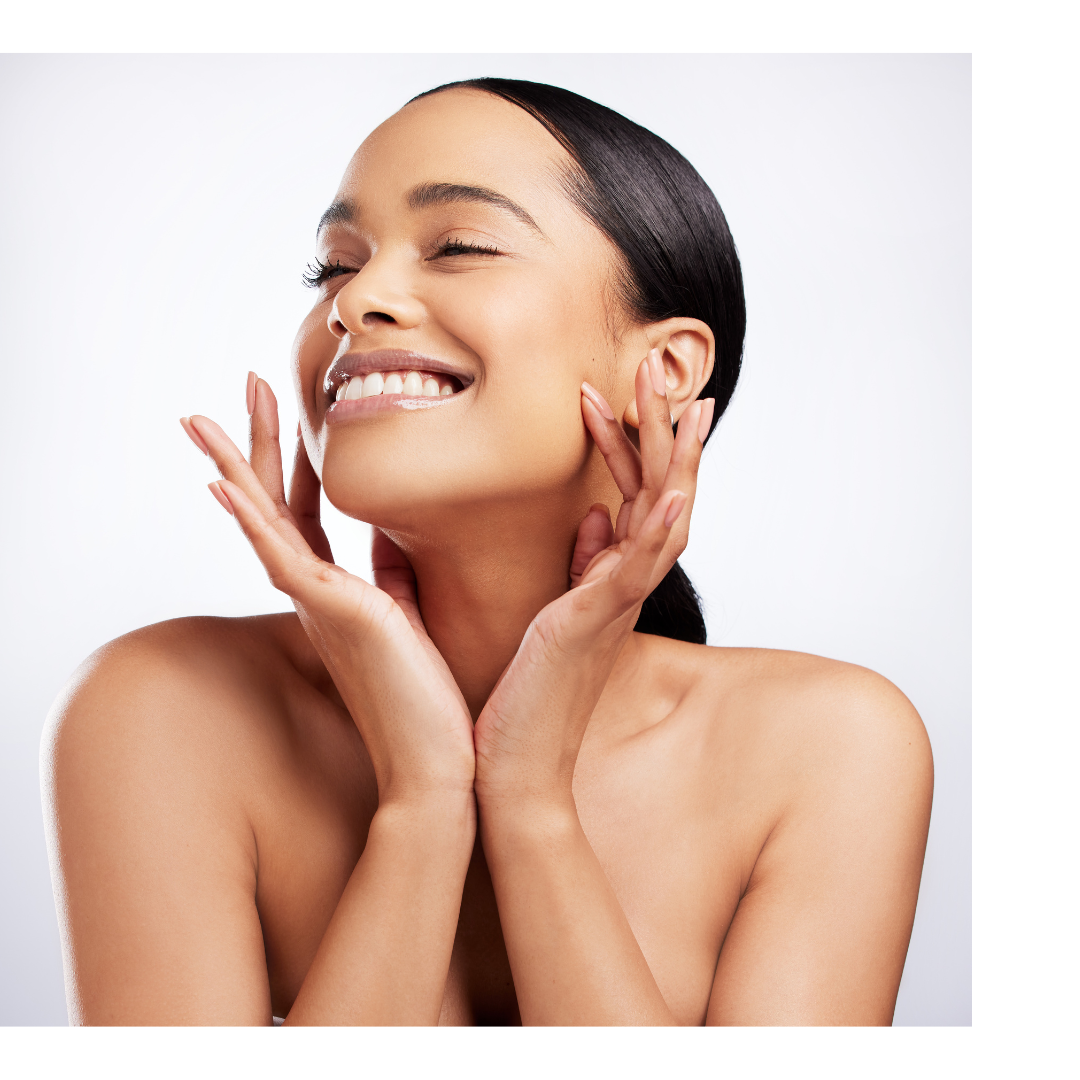 woman with glowing skin