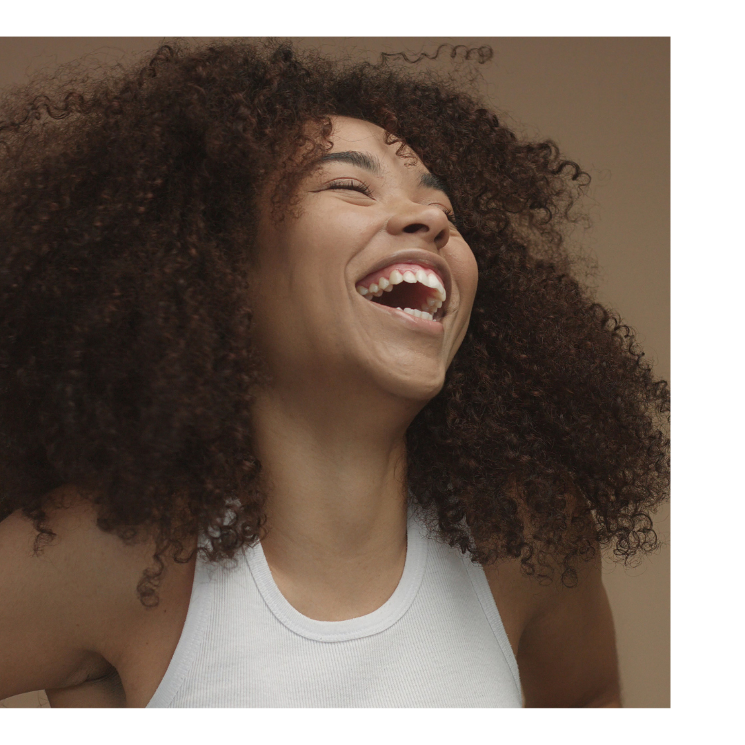 Woman smiling