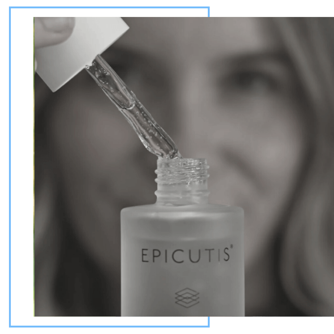 woman using Epicutis skincare